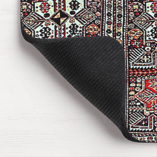 Orientalischer Teppich-Look - rot-schwarz Mousepad (Ecke)