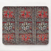 Orientalischer Teppich-Look - rot-schwarz Mousepad (Vorne)