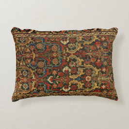 Orientalischer Teppich mit Blumenmotiven Dekokissen