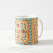 Orientalischer Teppich, verzierte Blumenmuster, St Kaffeetasse (VorderseiteRechts)
