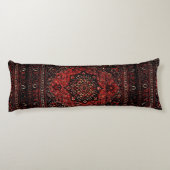 Orientalischer Teppichausdruck in Rose Seitenschläferkissen (Rückseite)