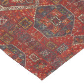 Orientalischer Teppichboden in dunkelrot und blau Großer Tischläufer (Ecke)