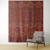 Orientalischer Teppichboden in roten und blauen Ta Wandteppich (Beispiel)