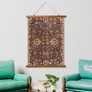 Orientalischer Teppichboden Teppich Wandteppich Mit Holzrahmen