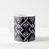 Orientalischer, traditioneller, nahtloser Hintergr Kaffeetasse (Vorderseite Links)