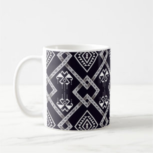 Orientalischer, traditioneller, nahtloser Hintergr Kaffeetasse