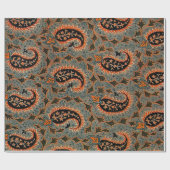 Orientalischer türkischer Paisley Teppich Geschenkpapier (Flach)