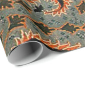 Orientalischer türkischer Paisley Teppich Geschenkpapier (Rolleneckpunkt)