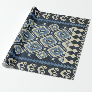 Orientalischer türkischer Perserteppich Blau Geschenkpapier