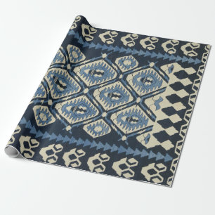 Orientalischer Türkischer Persischer Teppich Blau Geschenkpapier