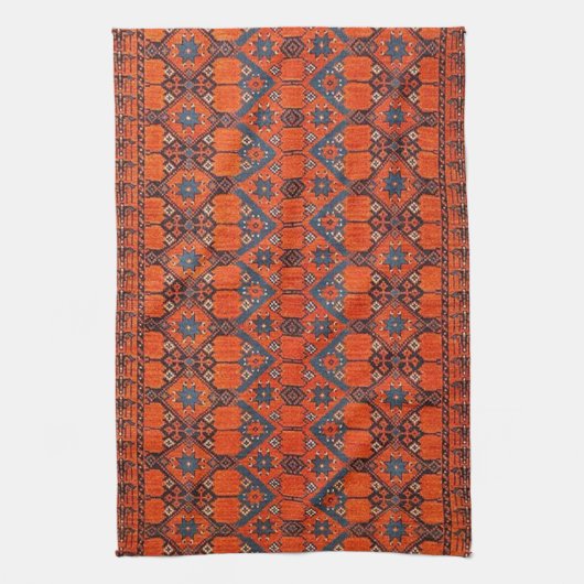 Orientalischer Türkischer Roter Teppich Geschirrtuch (Vertikal)