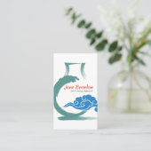 Orientalischer Vase u. Visitenkarte (Stehend Vorderseite)