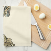 Orientalischer Vogel auf Zweig Handtuch (Viertel Falte)