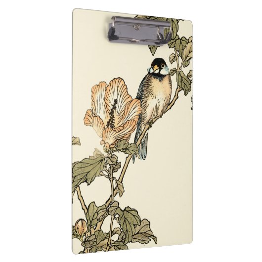 Orientalischer Vogel auf Zweig Klemmbrett (Rechts)