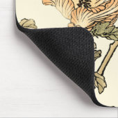 Orientalischer Vogel auf Zweig Mousepad (Ecke)