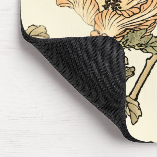 Orientalischer Vogel auf Zweig Mousepad (Ecke)