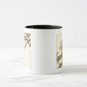 Orientalischer Vogel auf Zweig Tasse (Zentrum)