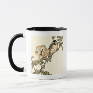Orientalischer Vogel auf Zweig Tasse