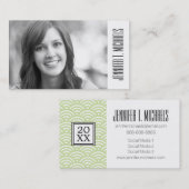 Orientalischer Wellenhintergrund des Telefonnummerkarte (Vorne/Hinten)