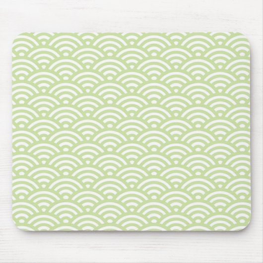 Orientalischer Wellenhintergrund Mousepad (Vorne)
