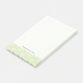 Orientalischer Wellenhintergrund Post-it Klebezettel (angewinkelt)