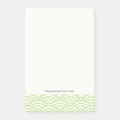 Orientalischer Wellenhintergrund Post-it Klebezettel (Vorderseite)