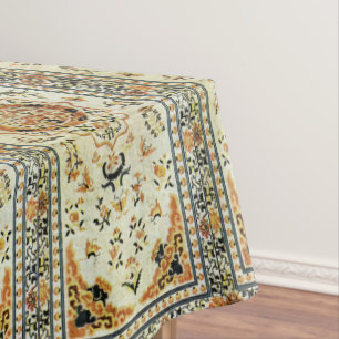 Orientalischer Wolldeckeblick in den hellen Farben Tischdecke