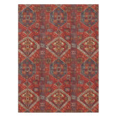 Orientalischer Wolldeckeentwurf in dunkelrotem und Tischdecke (Vorderseite)