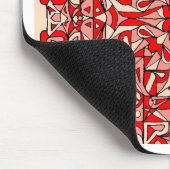 Orientalischer Wolldeckeentwurf! Mousepad (Ecke)
