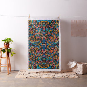 Orientalisches Aquarellmuster VI + Ihre Ideen Stoff
