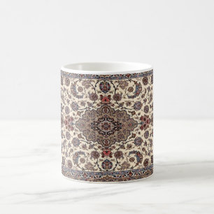 Orientalisches Blumen persisches Teppichmuster Kaffeetasse