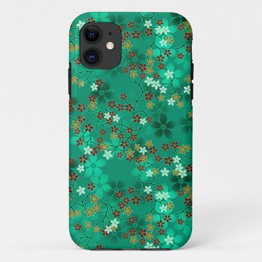 Orientalisches Blumenmehrfarbenmuster #8 Case-Mate iPhone Hülle (Rückseite)