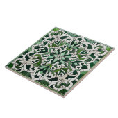Orientalisches Blumenmosaik-Ornament Fliese (Seite)
