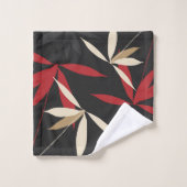 Orientalisches Blumenmuster Badhandtuch Set (Waschlappen)