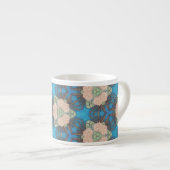 Orientalisches Blütenmuster mit Espressotasse (Vorderseite Rechts)