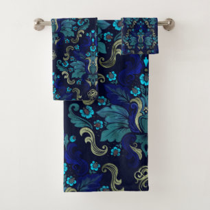 Orientalisches Damast-Muster Badhandtuch Set