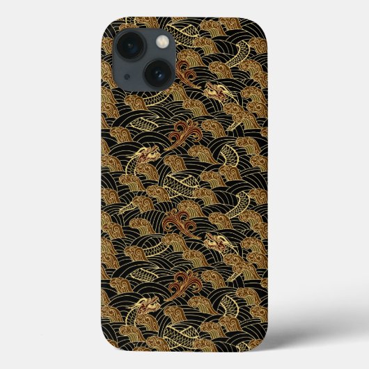 Orientalisches Drachenmuster Case-Mate iPhone Hülle (Rückseite)