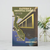 Orientalisches Fahrplakat (Stehend Vorderseite)