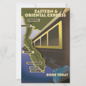 Orientalisches Fahrplakat (Vorderseite)