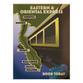 Orientalisches Fahrplakat Poster (Vorderseite)