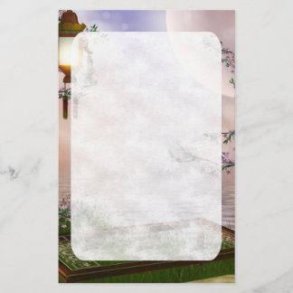 Orientalisches Fantasie-Kirschblüten-Briefpapier Briefpapier