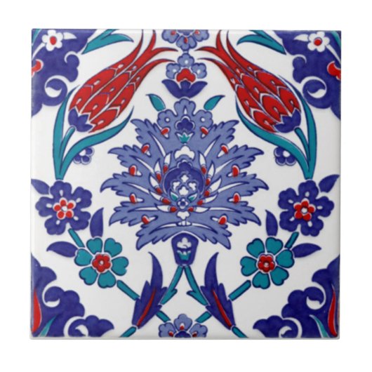 Orientalisches Fliesen-Muster - Trivet Fliese (Vorderseite)