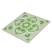 Orientalisches florales Mosaik-Ornament Fliese (Seite)