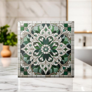 Orientalisches florales Mosaik-Ornament Fliese