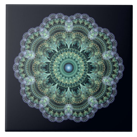 Orientalisches Fraktal Fliese (Vorderseite)