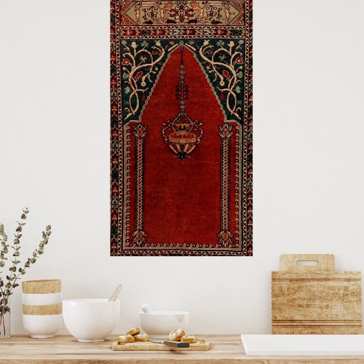 Orientalisches Gebetsdesign - Moschee Poster (Küche)