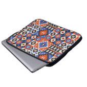 Orientalisches geometrisches nahtloses Muster. Eth Laptopschutzhülle (Vorne Knopf)