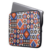Orientalisches geometrisches nahtloses Muster. Eth Laptopschutzhülle (Vorderseite Links)