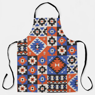 Orientalisches geometrisches nahtloses Muster. Eth Schürze