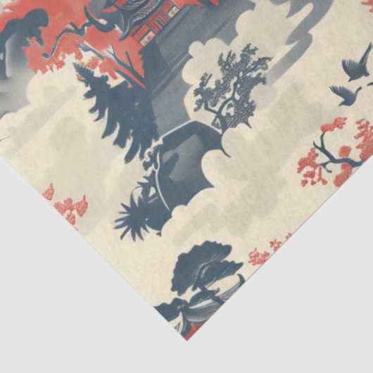Orientalisches Gewebe Seidenpapier (Ausschnitt)